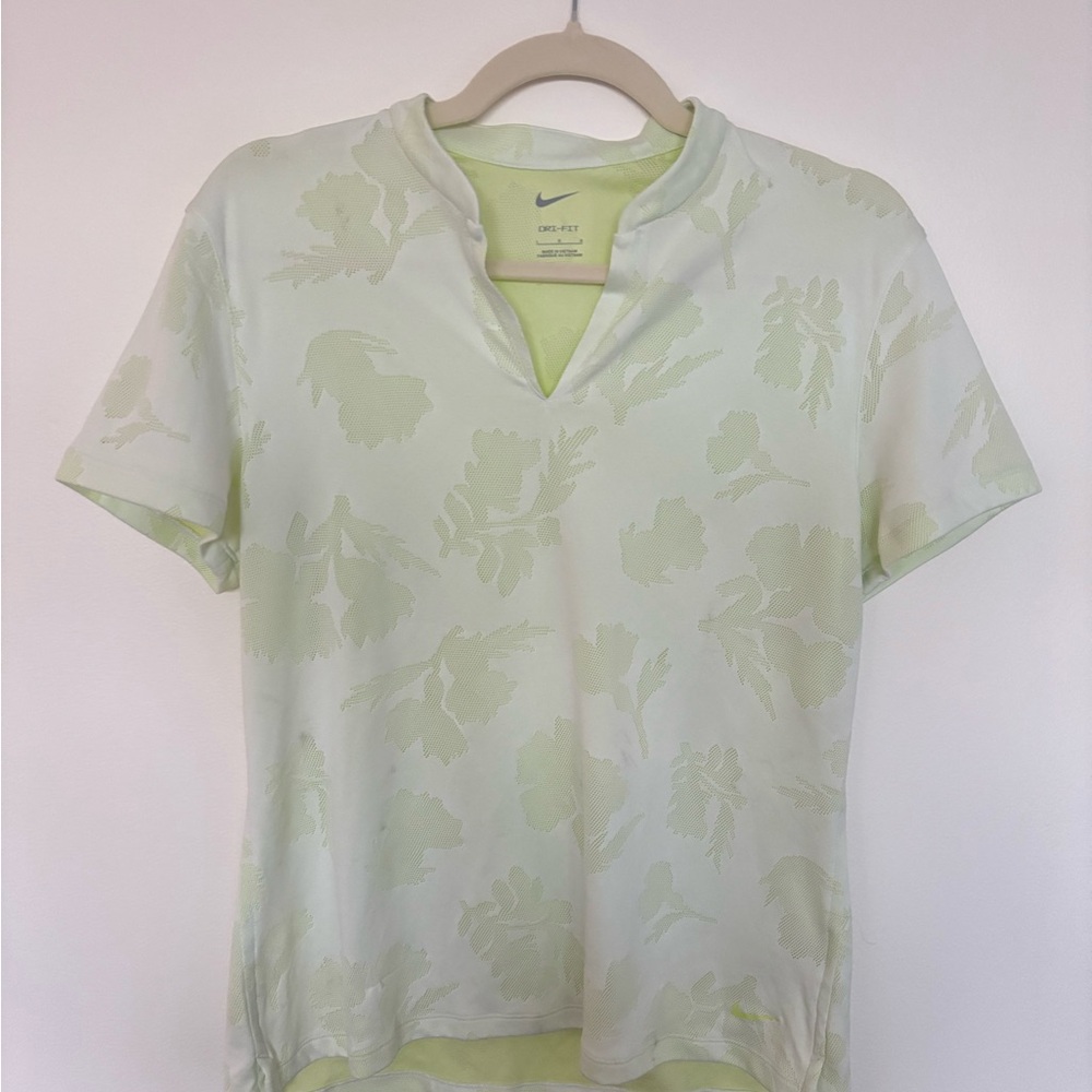 Nike Women's Light Green Golf Top